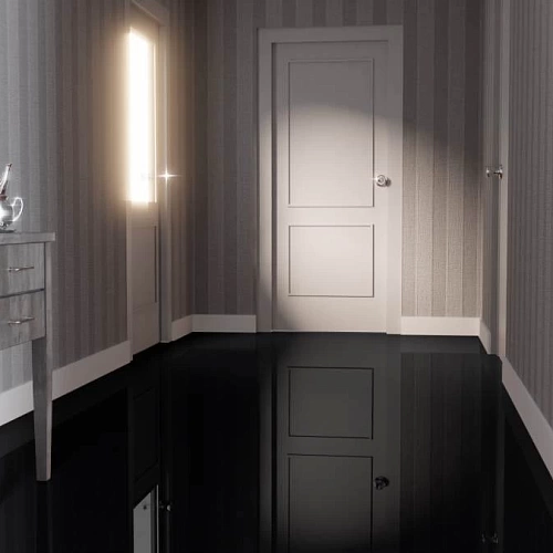 ГЛЯНЦЕВЫЙ ЧЁРНЫЙ ЛАМИНАТ  FALQUON  BLUE LINE UNI ламинат для пола